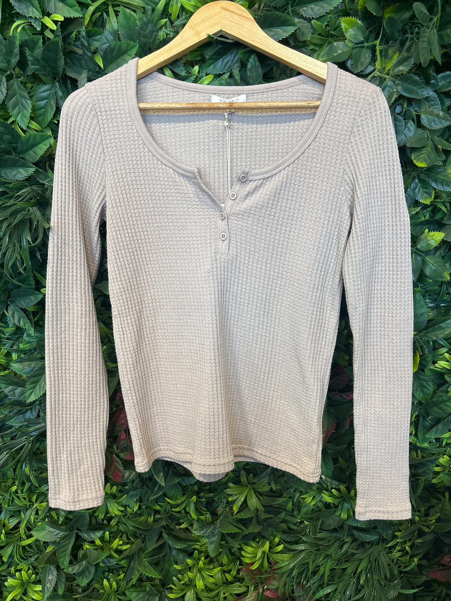 Cait Waffle Henley