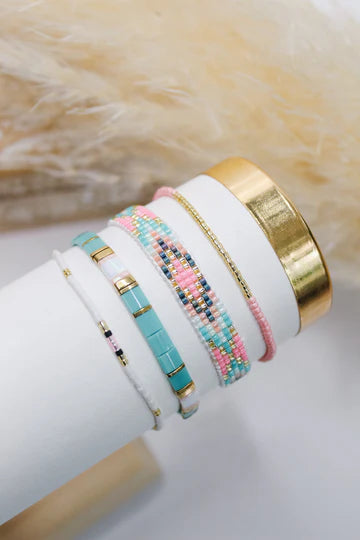 Siesta key beaded bracelet set