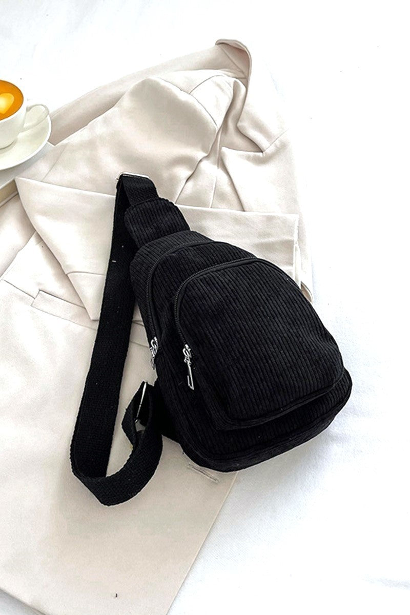 Corduroy Crossbody Bag