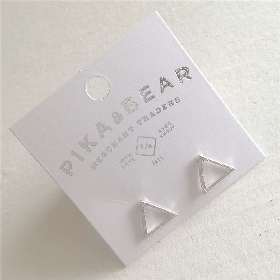 Triop Triangle Stud Earring