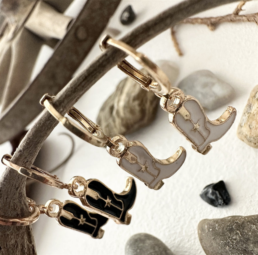 Boot Scootin' Cowboy Boot Charm Earrings