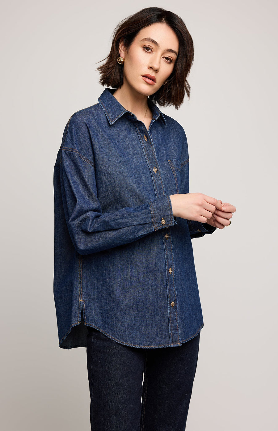 Whitney Demin button down shirt