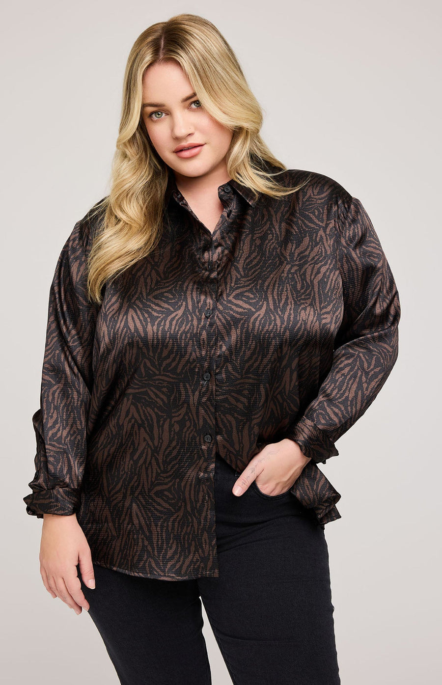 Simone Satin Blouse