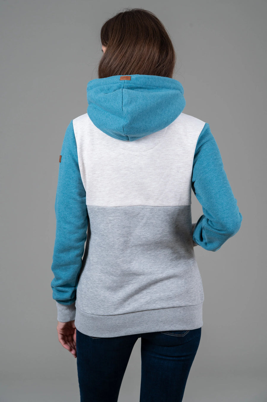 Kaya Peacock Blue Mix Hoodie