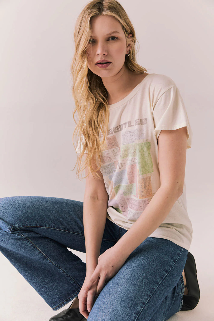 The Beatles Ticket Stub Collage Tee