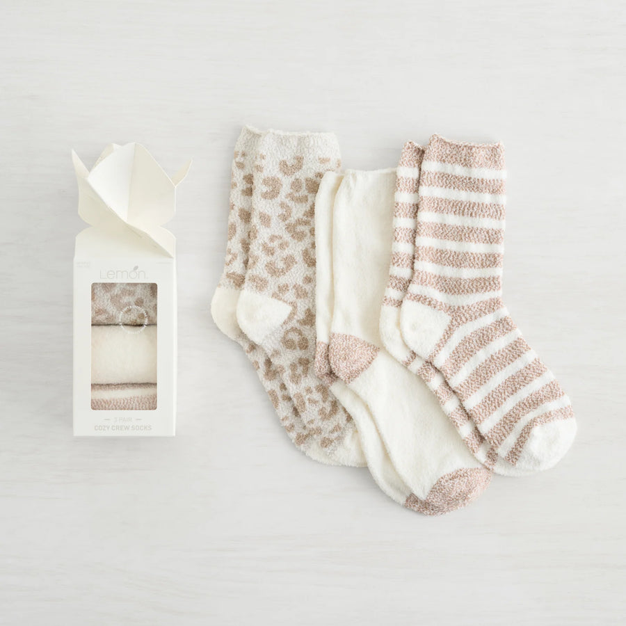 Cozy Crew Sock Gift Box~3pack