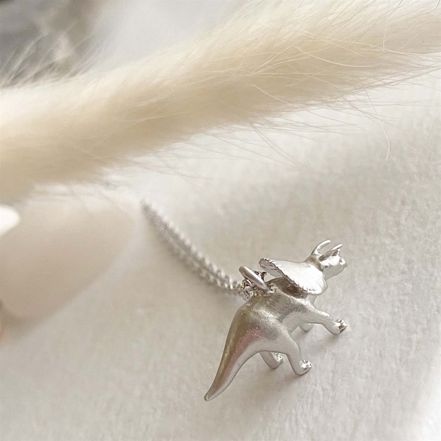 Triceratops Charm Necklace