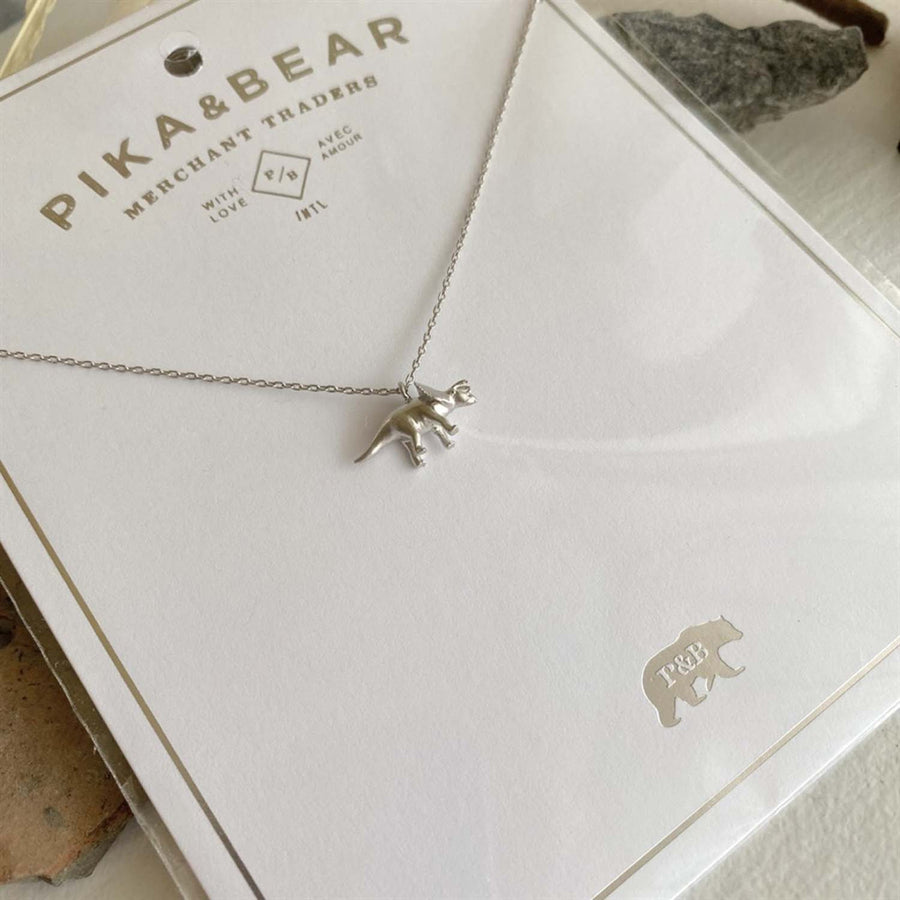 Triceratops Charm Necklace
