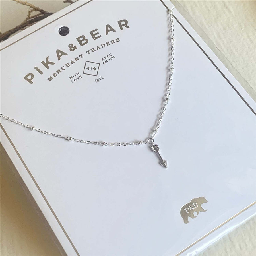 Bullseye Arrow Charm Necklace