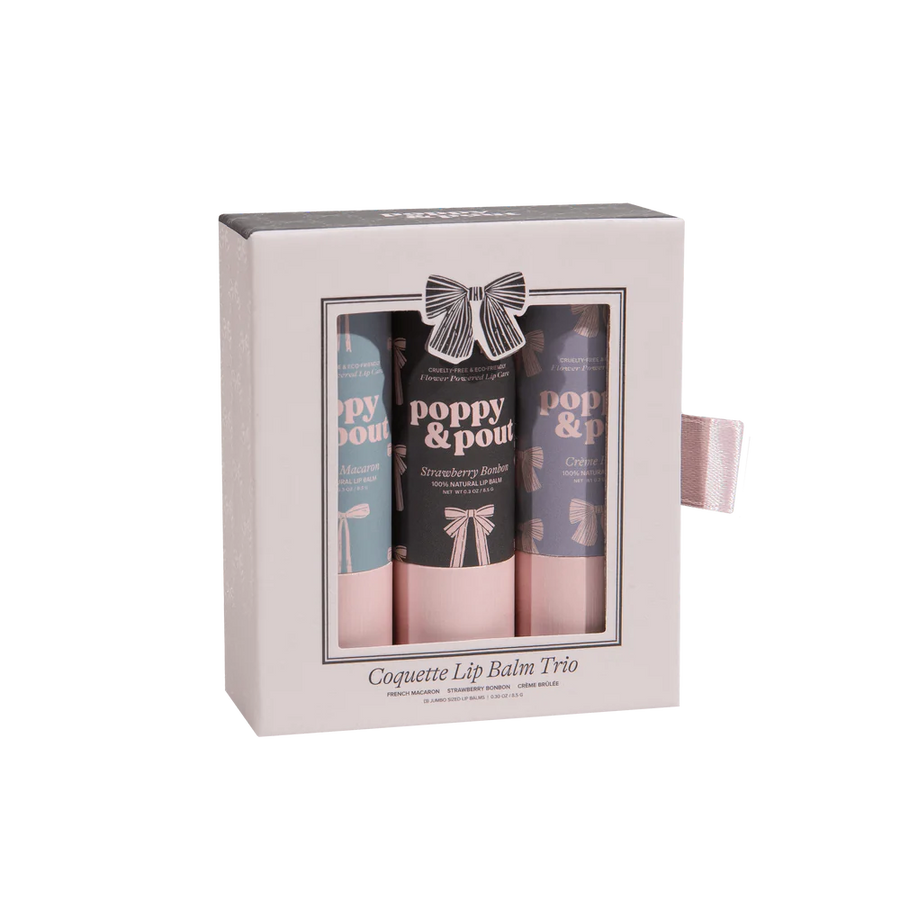 Poppy & Pout Coquette Lip Balm Trio