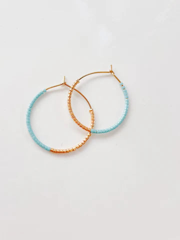 Tatum Beaded Hoops