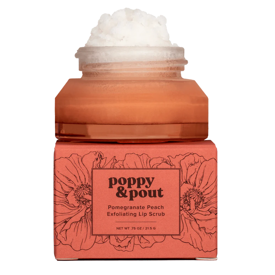 Poppy & Pout Lip Scrub~Pomegranate Peach