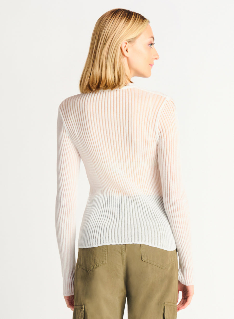 Mesh Ribbed Top