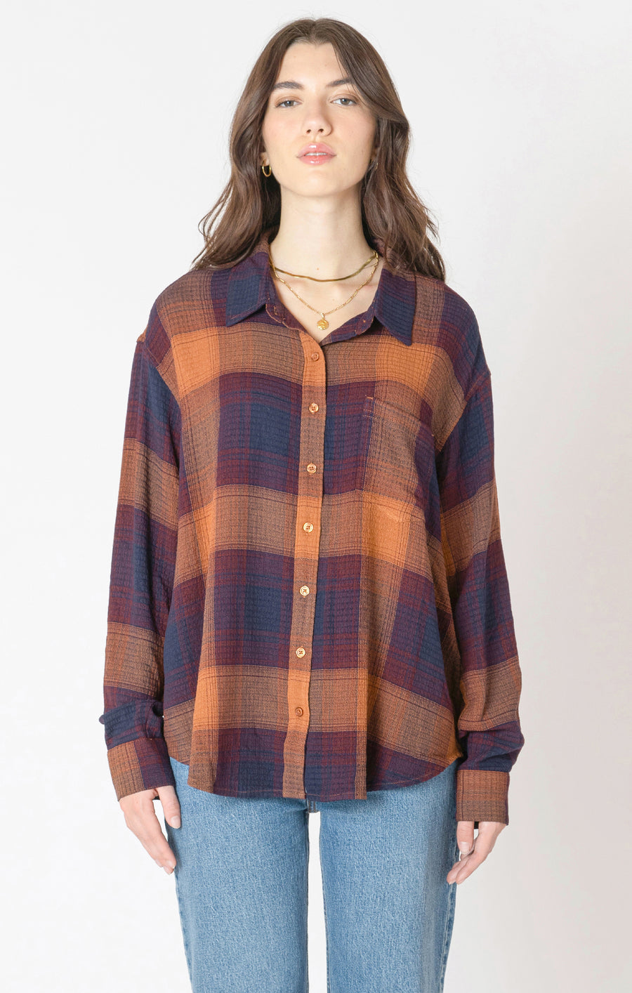 Ellie Plaid Top
