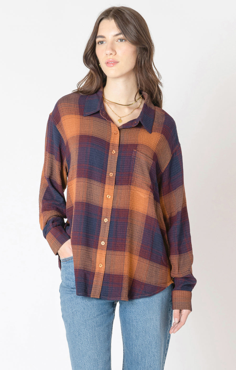 Ellie Plaid Top